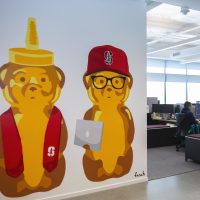 Artwork installed at Stanford Redwood City