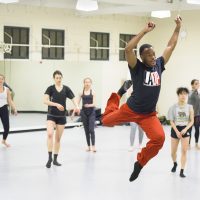 David Freeland of the L.A. Dance Project teaches a masterclass to Stanford students.