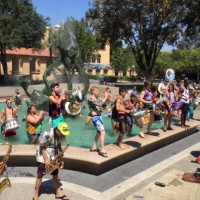 You never know where the Stanford Band will show up
