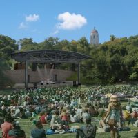 Stanford University Frost Amphitheater renovation project rendering. Courtesy of CAW Architects