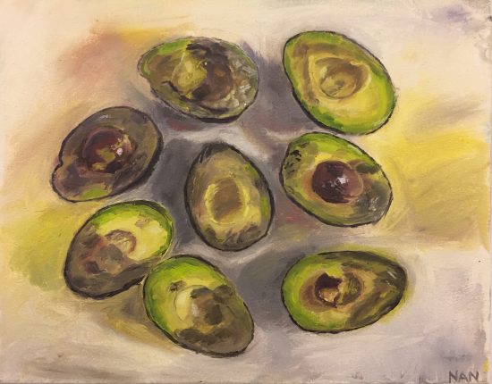 Bruises; Oil on Canvas by Nan Munger '20