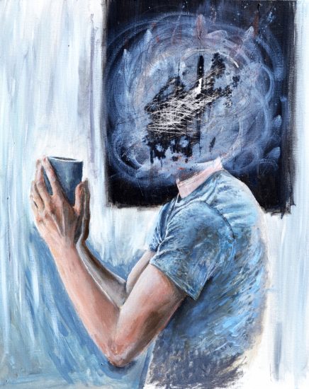 Mourning Window; Acrylic on Canvas by Noah DeWald '20
