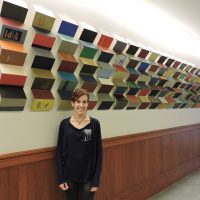 Science library installs artwork giving new life to vintage book covers