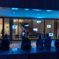 Light-based works of Jim Campbell flicker and ebb at the Anderson Collection