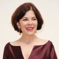 a person looking off to the side