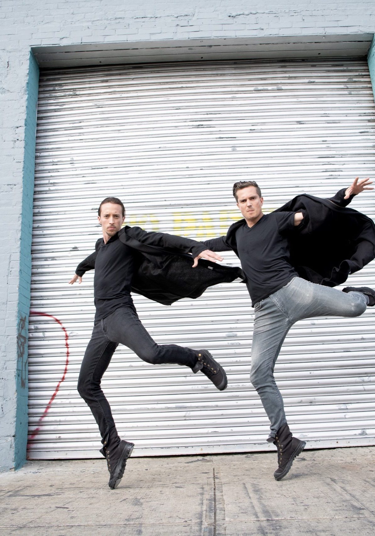 Jason Oremus McLeish (right) performs Hammerstep with Garrett Coleman, a dance style he co-created blending Irish dance, hip-hop, tap, breakdancing, the Brazilian martial art capoeira, and other contemporary forms of movement. | Billy Bustamente