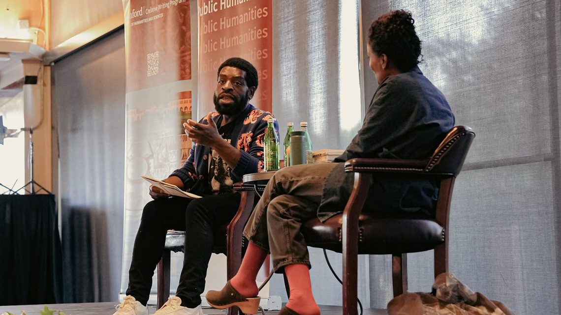 Hanif Abdurraqib in conversation with Stanford Creative Writing Professor and writer Aracelis Girmay, whom he often calls his “favorite living poet.” | Haein Shim