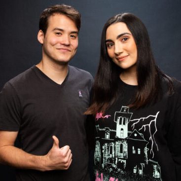 Tyler Williams and Safiya Nygaard standing side by side